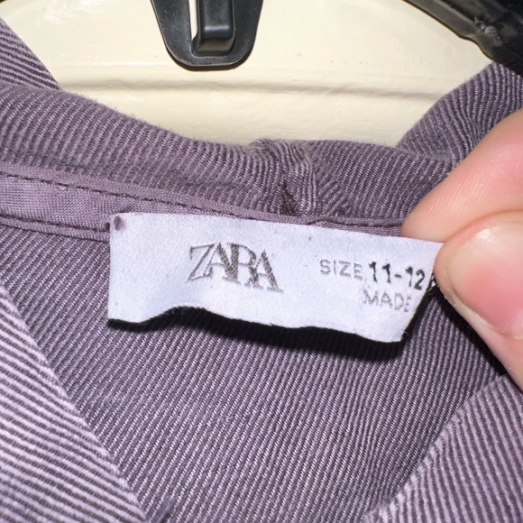 Zara Women’s Purple Jumpsuit with Zipper and Hoodie Size 11-12 - Picture 10 of 11